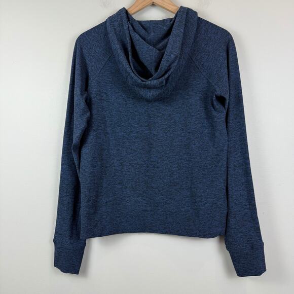 Outdoor Voices Hoodie Women's Medium Blue Cloudknit Stretch Long Sleeve Pullover - Picture 2 of 10